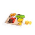 Bigjigs Toys Holzpuzzle-Blöcke mit Safaritieren