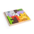 Bigjigs Toys Holzpuzzle-Blöcke mit Safaritieren