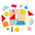 Bigjigs Toys Schnürspiel aus Holz Geometrische Formen