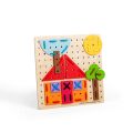 Bigjigs Toys Schnürspiel aus Holz Geometrische Formen