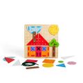 Bigjigs Toys Schnürspiel aus Holz Geometrische Formen