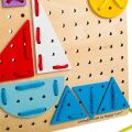 Bigjigs Toys Schnürspiel aus Holz Geometrische Formen