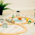 Bigjigs Toys Holzeisenbahngleis am Wald