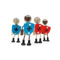 Bigjigs Toys Mittelalterliche Ritter Holzfiguren-Set