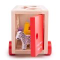 Bigjigs Toys Holzauto mit Safaritieren