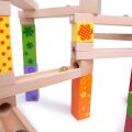 Bigjigs Toys Hölzerne Kugelbahn bunt