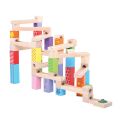 Bigjigs Toys Hölzerne Kugelbahn bunt