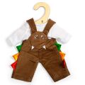 Bigjigs Toys Braune Cord-Latzhose für Puppe 28 cm