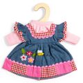 Bigjigs Toys Jeanskleid mit rosa Saum für Puppe 34 cm