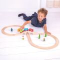 Bigjigs Rail Hölzerne Eisenbahnschiene Figur acht