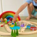 Bigjigs Rail Hölzerne Eisenbahnschiene Figur acht
