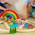 Bigjigs Rail Hölzerne Eisenbahnschiene Figur acht