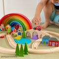 Bigjigs Rail Hölzerne Eisenbahnschiene Figur acht