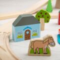 Bigjigs Rail Holzeisenbahngleis Stadt und Dorf 91 Teile