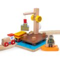 Bigjigs Rail Port mit Kran, Boot und Taucher