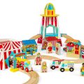 Bigjigs Rail Holzschienenbahn Fun Fair 54 Teile