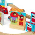 Bigjigs Rail Holzschienenbahn Fun Fair 54 Teile