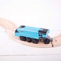 Bigjigs Rail Elektrische Lokomotive Mallard Blau