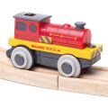 Bigjigs Rail Elektrische Lokomotive Red Strongman
