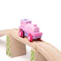 Bigjigs Rail Elektrische Lokomotive Starkes Rosa