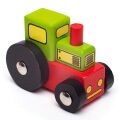 Bigjigs Rail Wagon mit Traktor + 2 Gleise