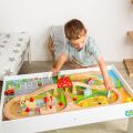 Bigjigs Rail Eisenbahnschiene und Tisch aus Holz