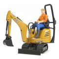 Bruder LAND ROVER + Transporter, Mikrobagger JCB