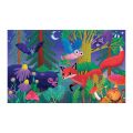 Mudpuppy Puzzle mit Linseneffekt Wald bei Tag, bei Nacht 75 Teile