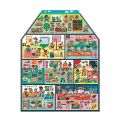 Mudpuppy Meine Schule - Puzzle in Form eines Hauses 100 Teile