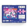 Mudpuppy Puzzle Zauberhafte Einhörner 48 Teile