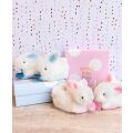 Doudou-Geschenkset - Set von Schuhen mit Rasseln Kaninchen rosa 0-6 Monate