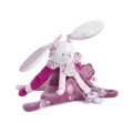 Doudou-Geschenkset - Kaninchenspielzeug mit Schnullerhalter 17 cm