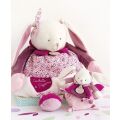 Doudou-Geschenkset - Musikalisches Spielzeug rosa Kaninchen 17 cm
