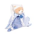 Doudou-Geschenkset - Teddybär Spielzeug mit Schnullerhalter 17 cm