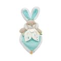 Doudou-Geschenkset - Toy türkis Freund Kaninchen 24 cm