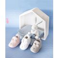 Doudou-Geschenkset - Erstes Schühchen-Set 0-6 Monate grau