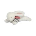 Doudou-Geschenkset - Plüschkaninchen mit rosa Pompon 25 cm