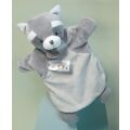 Doudou Plüsch-Waschbär-Puppe 25 cm