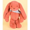 Doudou Plüschhase mit Halstuch Terrakotta 35 cm
