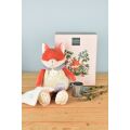 Doudou Geschenkset Plüschfuchs Romarin mit Decke 28 cm