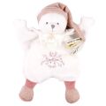 Doudou Geschenkset Plüsch Teddybär mit Mütze Rosa 25 cm