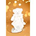 Doudou Geschenkset Teddybär mit Decke 30 cm Beige