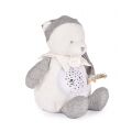 Doudou Geschenkset Musikalisches Nachtlicht mit Projektion Grauer Teddybär