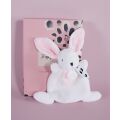 Doudou Geschenkbox rosa - Mini Kaninchen 17 cm