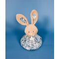 Doudou Schnuffeltuch Hase blau 3in1