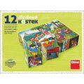 Dino Holzwürfel Schneewittchen 12 Würfel