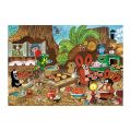 Dino Puzzle Maulwurf in der Küche 100 XL