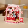 RoboTime 3D-Puzzle Miniaturhaus Milchbar Strawberry