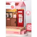 RoboTime 3D-Puzzle Miniaturhaus Milchbar Strawberry