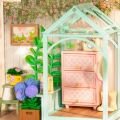 RoboTime 3D-Puzzle Miniaturhaus Teestunde im blühenden Garten